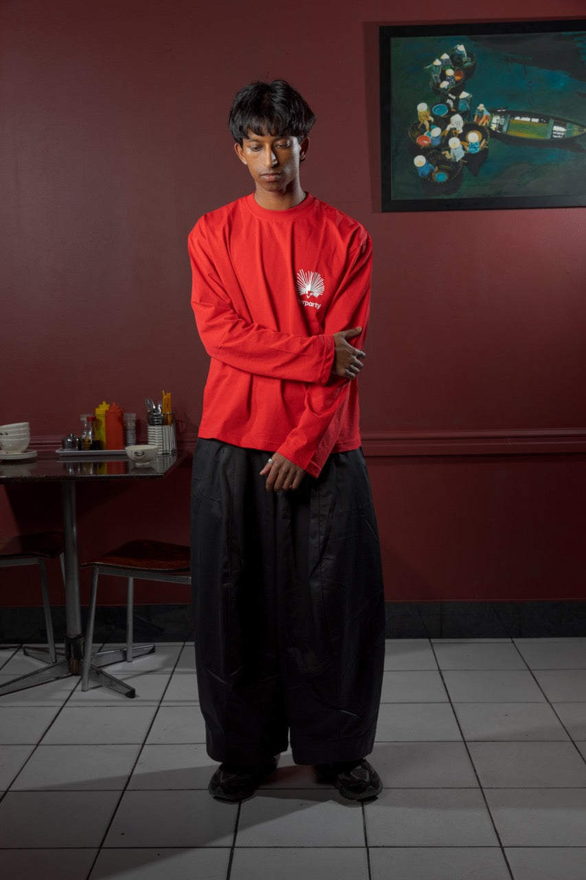 Nhím Long Sleeve Tee - Red