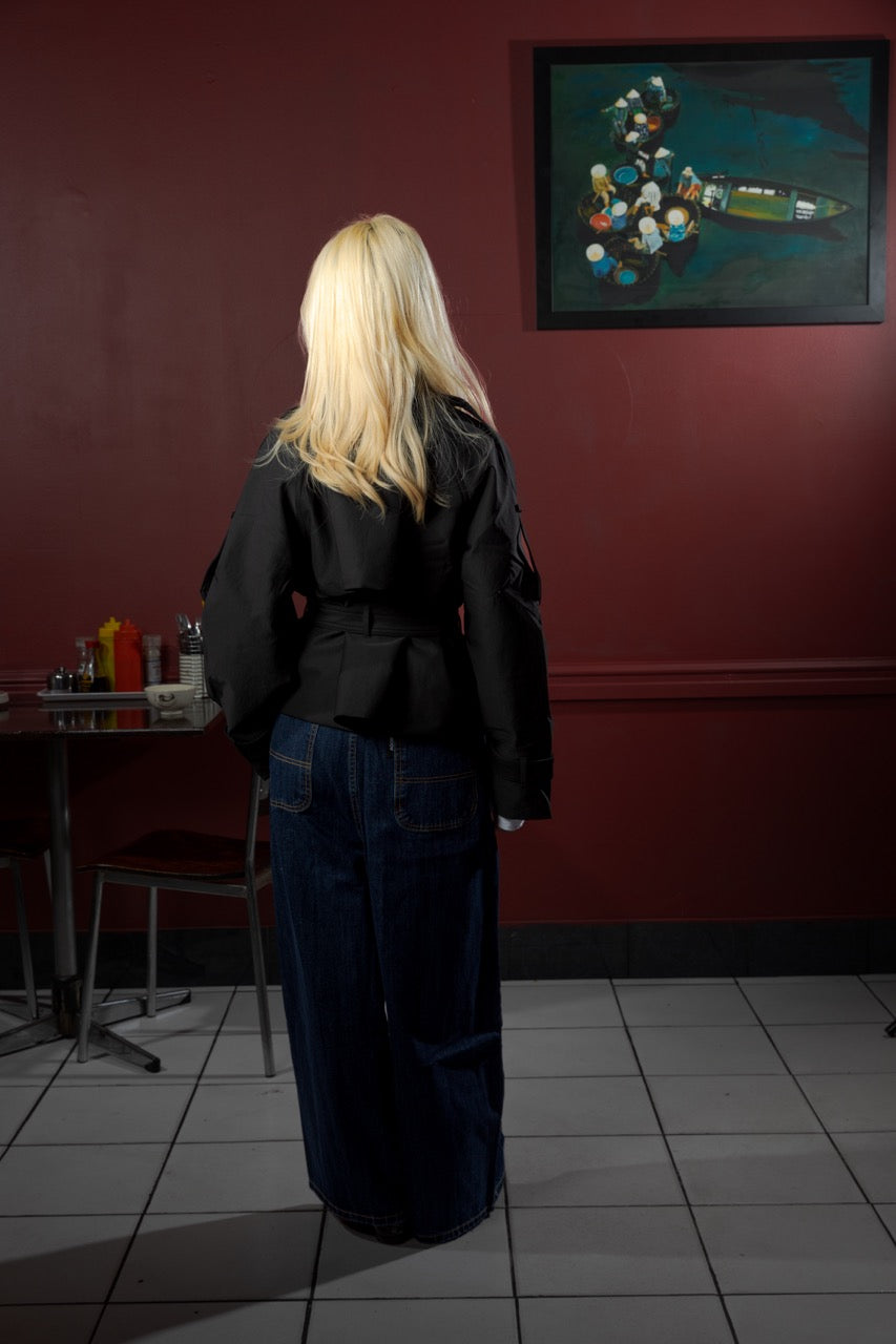Roomy Denim Pants