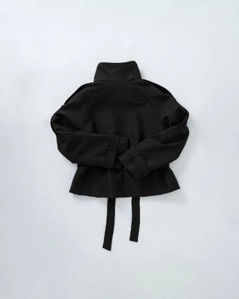 Collar Trench Coat - Black